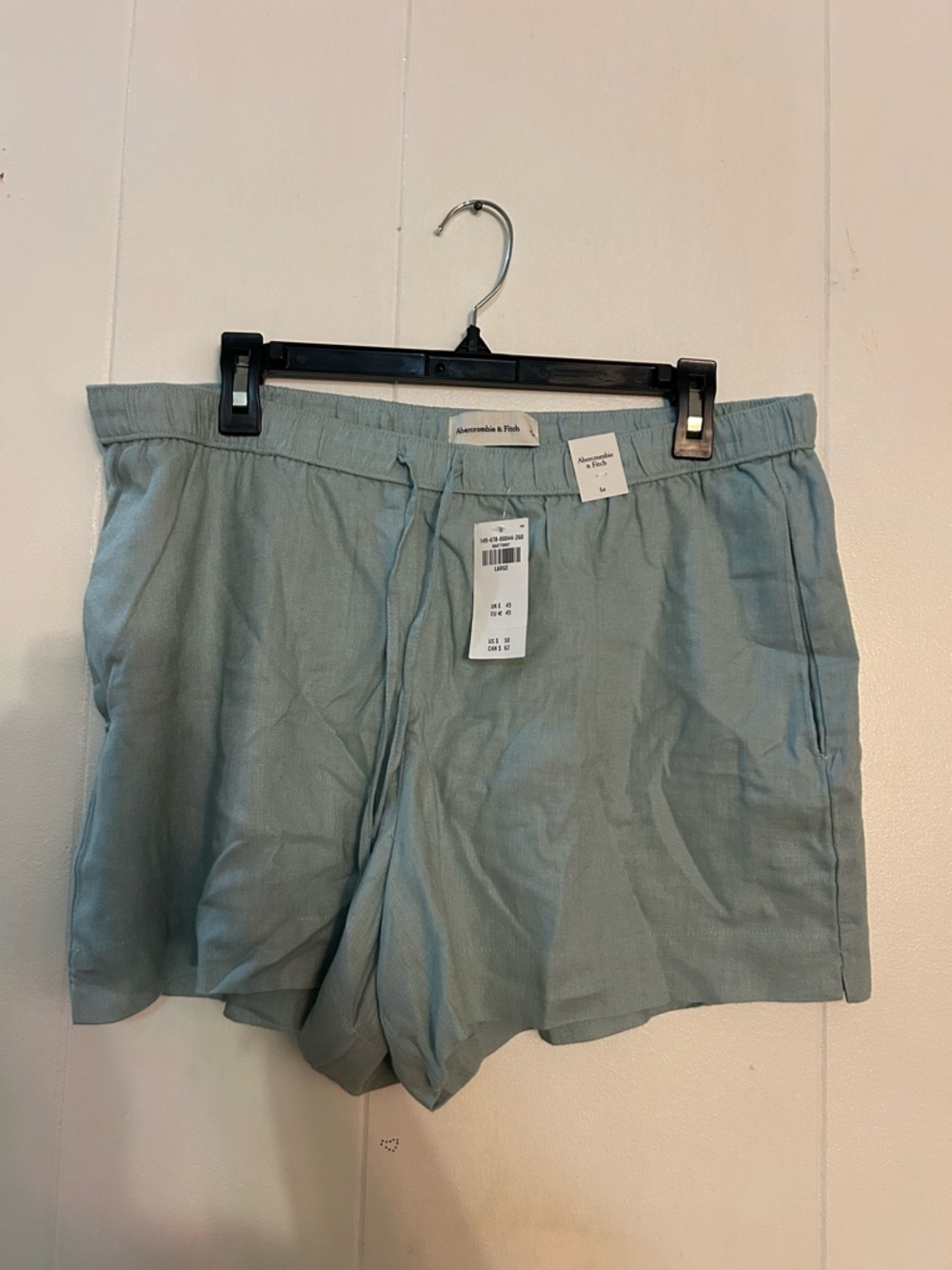 Abercrombie & Fitch Sage Green Drawstring Lounge Shorts